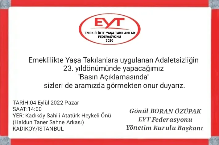 23 yıl daveti
